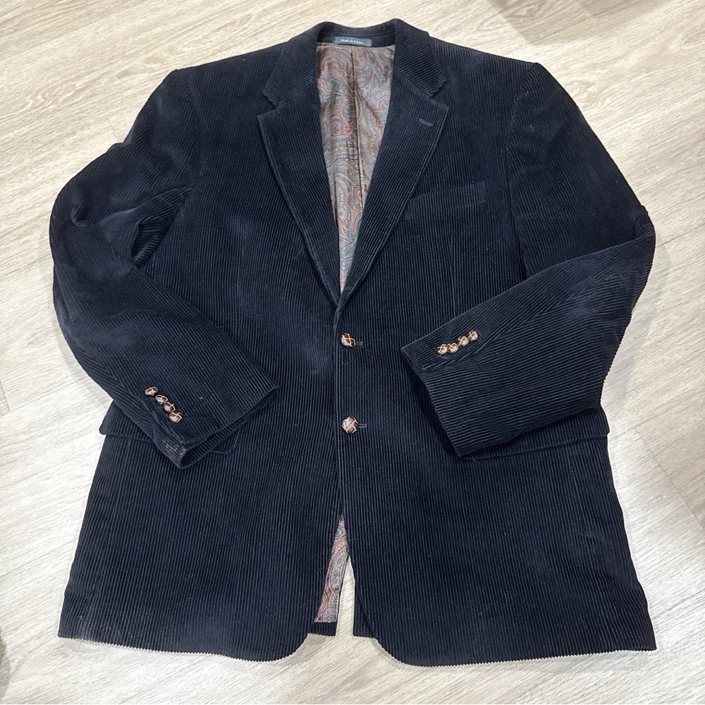 Lauren Ralph Lauren Corduroy Paisley Blazer Sport Jacket 42R